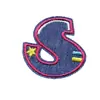 Adesivos de Tecido Bordados com 26 Letras em Inglês, Adesivos de Patch, Jeans Laváveis Sem Costura, Patches para Decoração de Roupas, Adesivos para Bagagem
