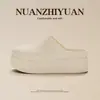 Fábrica de Zapatos Qidan Sandalias de Verano para Mujer Estilo Birkenstock con Suela Gruesa que Aumentan la Altura para Interiores Antideslizantes para Exteriores Playa de Punta Cerrada para Mujeres