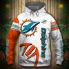 Sudadera con Capucha para Hombre 2025 Nueva Europea y Americana Transfronteriza Equipo de Fútbol NFL Impresión Digital 3D Sudadera con Capucha
