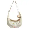 Bolsa Dumpling para Mulheres, Estilo Japonês, Bolsa Transversal Versátil, Bolsa Transversal Casual de Grande Capacidade, Bolsa de Ombro para Alunos para Ir à Aula