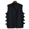 Chaleco de Algodón y Lino de Verano Traje Tang de Aliexpress Chaleco sin Mangas para Hombre Estilo Chino Chaleco Holgado Retro para Hombre Chaqueta Mandarín