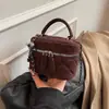 Bolsa Pequena de Corrente para Mulheres 2026 Nova Nicho Retrô de Trabalho Bolsa Caixa Outono e Inverno Texturizada Bolsa de Ombro Transversal