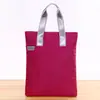 Bolsa Vertical de Lona Estilo Coreano para Hombres y Mujeres, Maletín de Moda con Cremallera, Bolsa de Documentos de Algodón, Bolso de Hombro
