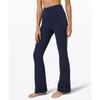 Calças de Yoga Lulu Femininas Novas Cintura Alta Levanta Bumbum Controle de Barriga Calças Micro-Boca Sino Casuais Esportivas Fitness Calças de Perna Larga para Uso Externo