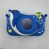 Cámara Infantil Funda Protectora de Dibujos Animados Cámara Pequeña Cubierta de Silicona Anticaída con Correa para el Cuello Mini Foto Carcasa Blanda de Goma