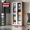 Gabinete de archivo de alta gama, gabinete metálico, gabinete de oficina con cerradura, gabinete de almacenamiento multicapa gris-blanco para documentos y archivos