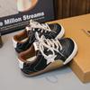 Zapatillas Infantiles 2025 Otoño Nuevo Moda Retro Zapatos Casuales para Niños Suela Suave Zapatos de Caña Baja para Niñas Modernos