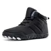 Nuevos Zapatos de Algodón Cálidos de Invierno para Exterior Casual Zapatos de Cinco Dedos Tenis con Forro Polar Espesado de Ayuda Media para Hombre Botas de Nieve para Pareja