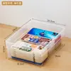 Caja de almacenamiento transparente para funda de teléfono móvil al por mayor y al por menor, cajón de escritorio portátil multifuncional, cesta de almacenamiento de ángulo recto para artículos varios