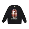 Comercio exterior transfronterizo marca de tendencia estilo japonés BAPE cabeza de tiburón estampado de letras unisex sudadera con cuello redondo colección