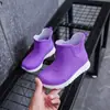 Botas de lluvia de moda transfronterizas para niñas, botas de lluvia antideslizantes para exteriores, botas de lluvia para niños y adultos, zapatos impermeables de alta gama, botas de lluvia antideslizantes para días lluviosos