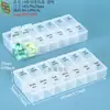 Caja de almacenamiento de fundas para dentaduras postizas con burbujas, funda invisible para dentaduras postizas, caja de plástico PP con colador, caja de embalaje para aparatos dentales