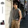 Gopudo Verano Nuevo Simple de Moda Marca Chaleco Hombre Holgado Deportivo Baloncesto Sin Mangas Camiseta Base Gw26001