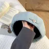 Boina para Mujer, Gorra de Marinero de Mezclilla Lavada con Forma de Corazón, Gorra de Marinero Pintor Fina Transpirable, Circunferencia de Cabeza Grande, Sombrero Pequeño para Adelgazar el Rostro
