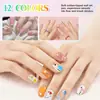 Caneta Graffiti para Nail Art de Novo Produto Transfronteiriça, Caneta de Pintura, Caneta de Contorno para Unhas, Caneta de Flor, Caneta de Cola de Óleo, Caneta de Linha de Gancho, Três em Um Fácil de Colorir