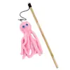 Brinquedo para Gato Desenho Animado Jacaré Vara Longa Franja Vara Provocadora para Gato Boneca de Pelúcia Colorida como Doce Fabricante de Suprimentos para Animais de Estimação # #