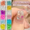 Acessórios para Nail Art Resina Mista Tendência Fundo Plano Irregular Mini Pequeno Acrílico Nail Art Decorações de Strass Acessórios