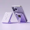 Fonte de Alimentação Móvel Carregamento Rápido Ultra Fina Cabo Embutido Sucção Magnética Sem Fio com Suporte Power Bank 10000 Mah Grande Capacidade