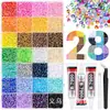 Em Estoque Atacado Conjunto de Cores Mistas com 40 Compartimentos Strass de Resina com Fundo Plano 3mm Acessórios para Unhas Artesanais DIY Acessórios para Roupas