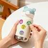 500 Pegatinas/Rollo Animales de Dibujos Animados Pegatinas de Graffiti de Ánimo 1 Pulgada 8 Imágenes Inglés Creativo Pegatinas de Sellado para Envoltura de Regalos