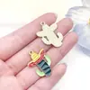 Mistura de 20 Estilos de Pingentes de Desenho Animado com Gotejamento de Óleo para Carnaval Mexicano Pimenta Maluca Acessórios para Joias de Pulseira Chaveiro DIY