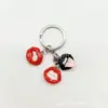 Pendientes de Serie de Halloween de Horror y Divertidos Transfronterizos Pendientes con Gancho para Oreja de Labios Sexy Rojos y Lengua Creativos Personalizados Europeos y Americanos