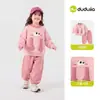 Novedades el 31 de agosto 15% de descuento Conjunto de invierno para niño Dudu, conjunto de dos piezas de sudadera para niña, ropa de invierno de moda