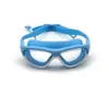 Gafas de Natación Infantiles de Alta Definición, Gafas de Natación Antiniebla para Niñas, Gafas de Marco Grande, Gafas de Natación Cómodas de Silicona de Una Pieza con Tapones para los Oídos