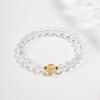Pulsera de Cristal Blanco para Mujer, Cristal Torre Amarilla, Aguamarina, Ágata, Lujo de Nicho, Pulsera del Día de San Valentín Chino