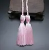Cortina Vertical de Seda de Hielo de 54 cm con Borla Doble y Cordón de Ajuste Borla de Poliéster