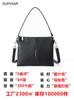 Bolso Grande Transfronterizo Cruzado para Mujer Bolso de Hombro Versátil Puleather Cuadrado de Tres Capas con Cremallera Bolso de Axila Bolso de Mano