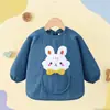 Babero Impermeable de Pana para Bebé para Comer, Anti-Suciedad, Otoño e Invierno, Babero Unisex para Bebé, Babero Infantil