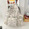 Mochila Minimalista de Moda Estilo Japonés 2025 Nueva Ligera de Lona Tie-Dye Bolso Escolar Sencillo para Estudiantes de Secundaria y Preparatoria