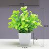 Venda quente transfronteiriça Simulação de planta Planta falsa Planta verde Decoração interna e externa Simulação de eucalipto em vaso de plástico Planta pequena em vaso