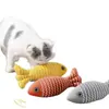 Juguete para Gatos para Entretenimiento Propio, Forma de Pez de Menta, Duradero y Resistente a la Mordida, Mordedor para Gatitos, Suministros para Gatos