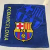 Los fabricantes hacen toalla de terciopelo cortado de algodón con estampado club de aficionados al fútbol toalla de playa se puede hacer a mapa