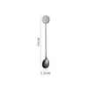 Colher de café de aço inoxidável 304 colher de mexer marca redonda colher de cabo longo colher de gelo estilo estrela colher colher colher colher bastão de mexer colher