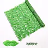Rollo de Valla de Plástico de Planta Verde Simulada Malla de Valla de Hoja de Rábano Verde Valla de Balcón Valla de Ratán de Planta Simulada Decoración