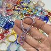 Llavero con hebilla de langosta en forma de D, colgante de muñeca con anillo abierto en forma de ocho, aleación de zinc, hebilla de langosta, accesorios de joyería DIY