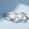 Joyería Chen plateada temu Europa y Estados Unidos transfronterizo para llevar el más vendido anillo de Möbius "8" anillo ilimitado anillo para mujer