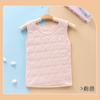 Chaleco Cálido para Niños en Período de Desarrollo, Cuello Redondo Protección para la Barriga tipo Sándwich, Ropa Interior Base para Niñas y Niños Mayores, Chaleco Térmico Ropa Interior