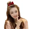 Pasador de Pelo con Lazo Tridimensional Moda Nuevo Año Tocado Lazo de Terciopelo Pinza Superior Pasador para Bebé Clip de Pico de Pato Otoño e Invierno