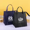 Bolsa Térmica Popular Transfronteriza de Tela No Tejida con Puntos en Relieve, Bolsa con Puntos en Relieve para Mantener Frío, Bolsa Térmica de Tela Oxford Algodón de Aire Caliente con Papel de Aluminio