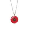 Copa del Mundo de Comercio Exterior 32 Países Collar con Bandera Colgante de Balón de Fútbol Collar para Hombres y Mujeres Cadena para Suéter Joyería Venta al por Mayor
