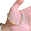 Pulsera de Peces Dorados con Cuentas de Colores Dopamina Nueva de Primavera y Verano, Sencilla, Dulce, Linda y Favorecedora para el Cutis, Joyería de Amistad para Mujeres