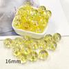 Contas Redondas de Acrílico 16mm Furo Reto Contas Transparentes Materiais para Joias DIY Contas Soltas Venda por Atacado Contas Fofas para Personalização