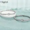 Cadena de Tenis Popular Pulsera de Circonita con un Toque de Lujo Ligero y de Alta Gama, Pulsera de Tenis Cuadrada Principal de Moda y Versátil