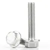 Tornillos Externos Hexagonales con Brida de Acero Inoxidable 304, Pernos de Superficie con Brida, Tornillos Dentados Antideslizantes, Versión Ampliada Gb5789