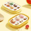 Molde de silicona creativo adorable para helado de grado alimenticio, caricatura, fácil desmoldeo, molde para hielo, molde para gelatina, queso, alimentos complementarios