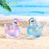 Paisaje en miniatura más vendido transfronterizo, linda figura de cisne que brilla en la oscuridad, decoración DIY, accesorio de bolsa sorpresa, mini adorno